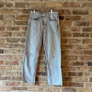 rag & bone Women’s Faded Blue Relaxed Jeans